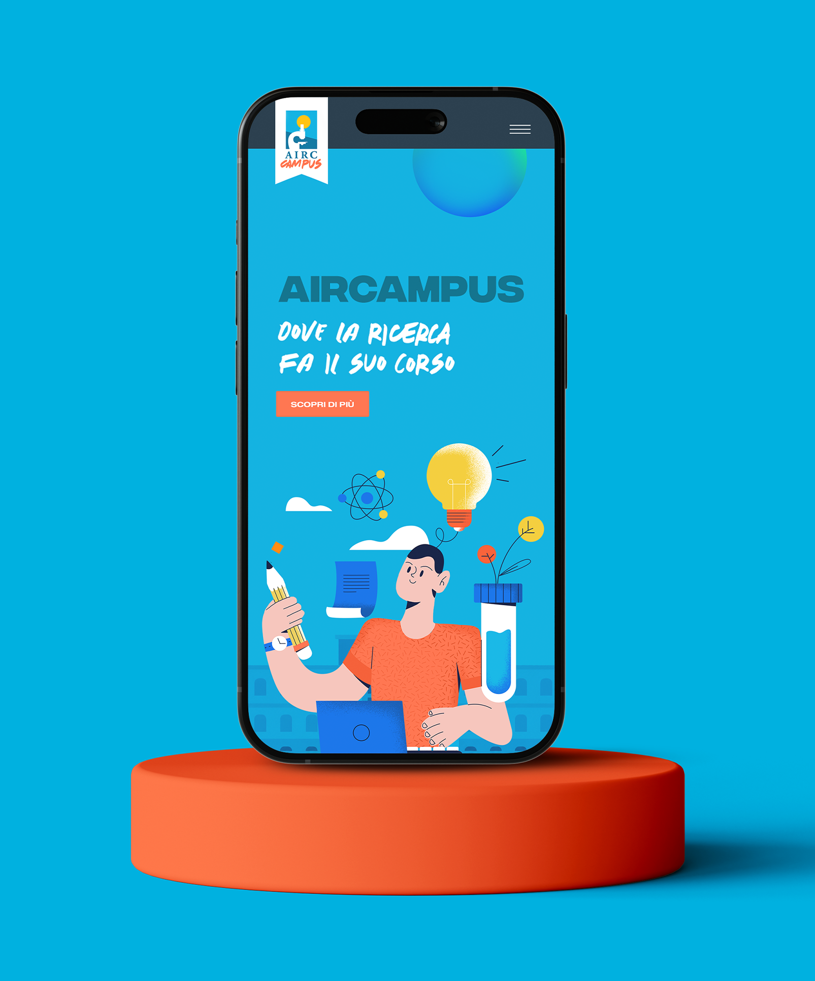 AirCampus Mobile Web Interface Mockup