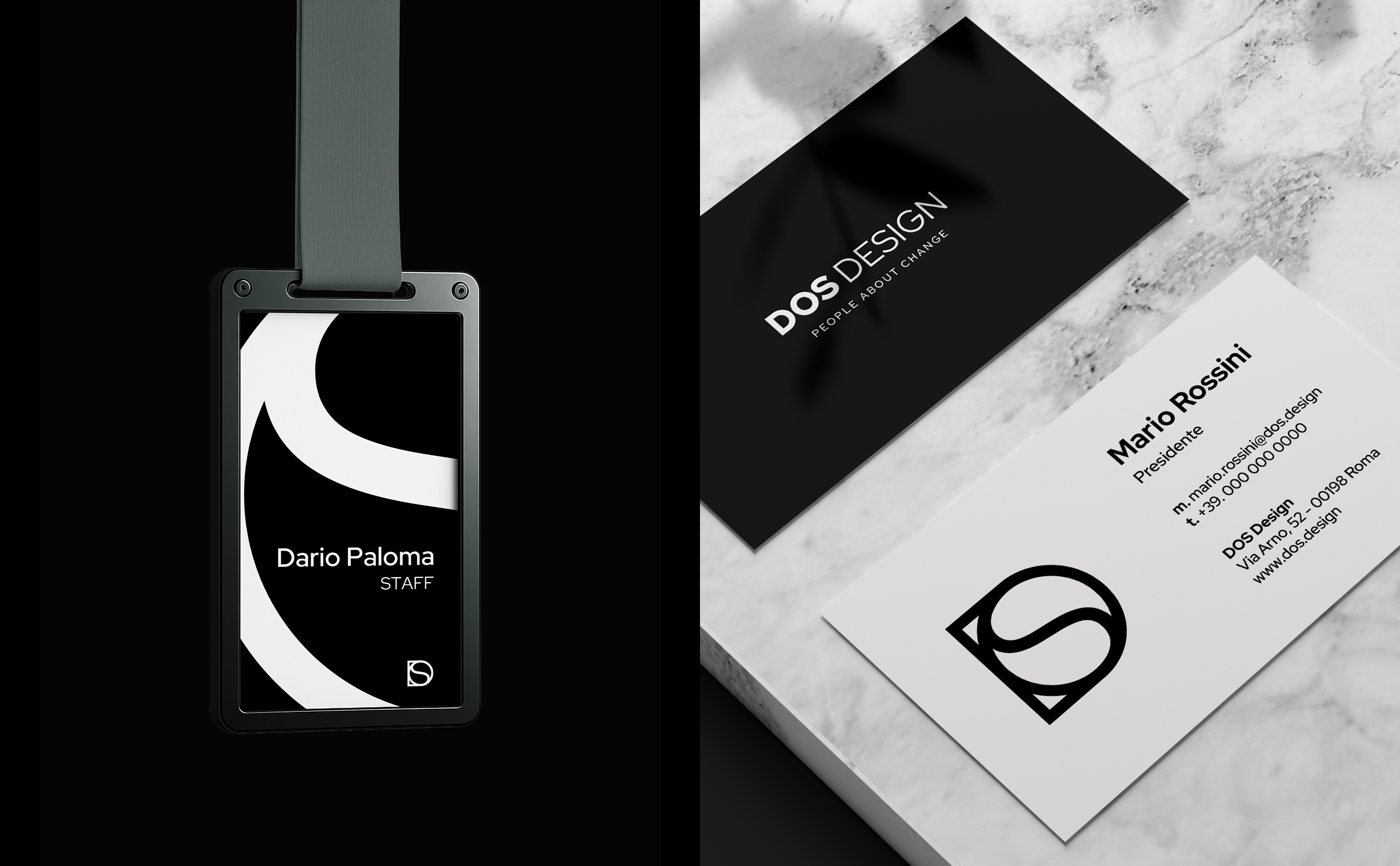 DOS Design — Corporate Stationery e Badges